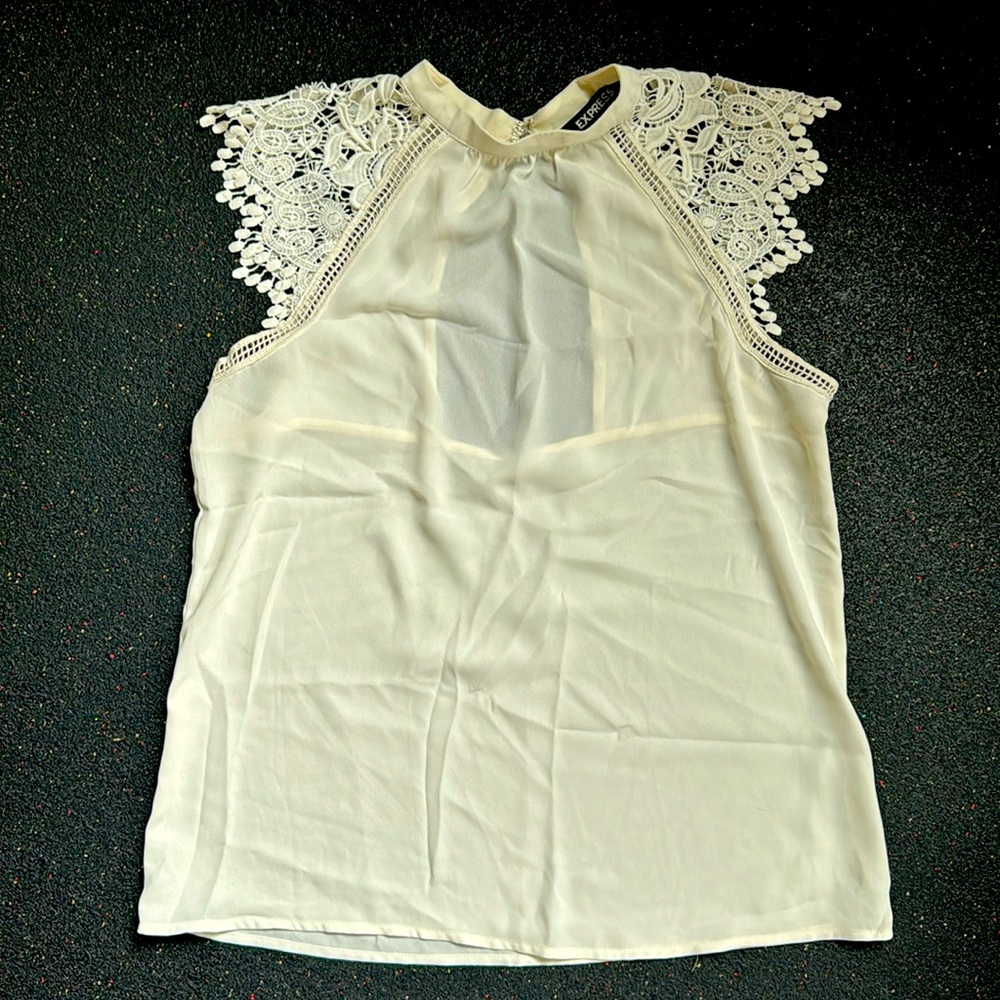 Express Women Sleveless Blouse with Lace
